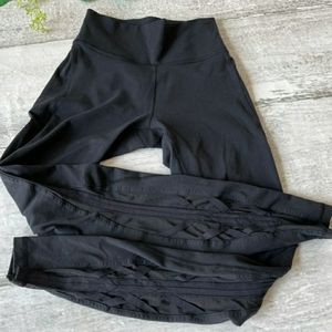 Lululemon Rise and Flow Mesh Criss Cross Leggings